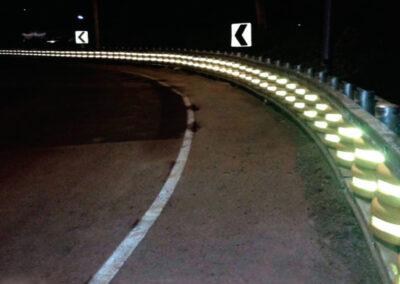 Retaining wall section (night)